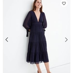 Madewell Tie-Sleeve Tiered Dress 00